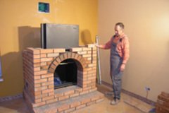 Разновидности кирпичных каминов