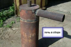 Котел длительного горения в сборе