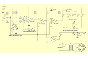 Схема работы терморегулятора на примере теплого пола. (Для увеличения нажмите)