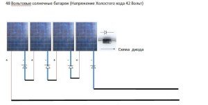 Схема подключения солнечных батарей 