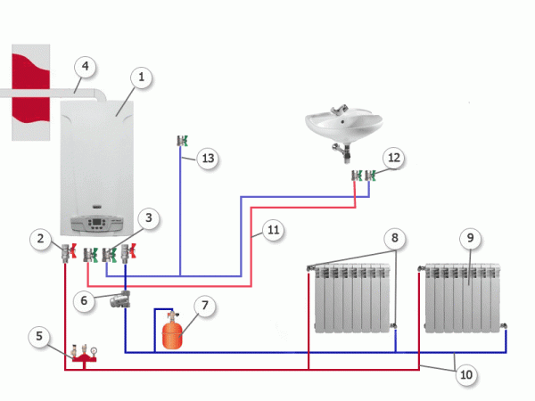 Схема отопления